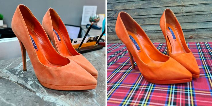 До и после: Обновление цвета туфлей Ralph Lauren