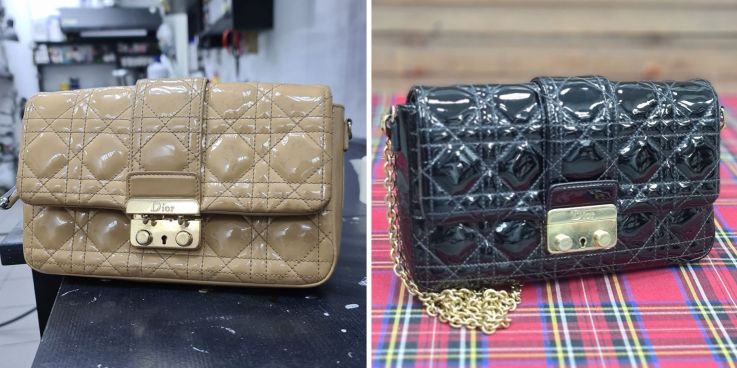 До и после: Обновление сумки за счёт тонирования тёмным оттенком