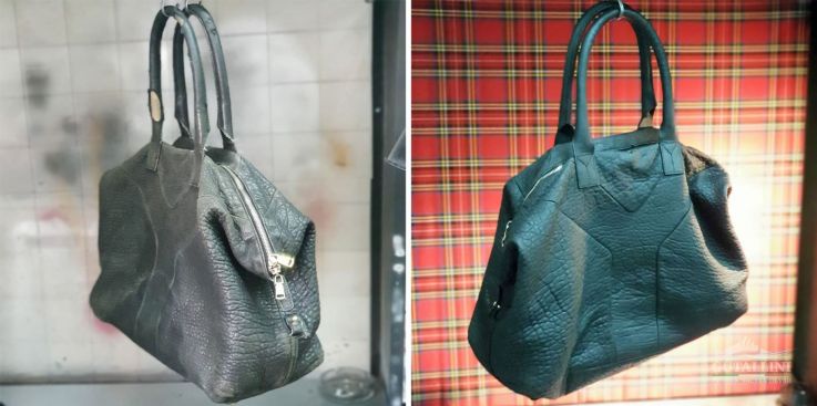 До и после: Обновление цвета сумки, реставрация ручек